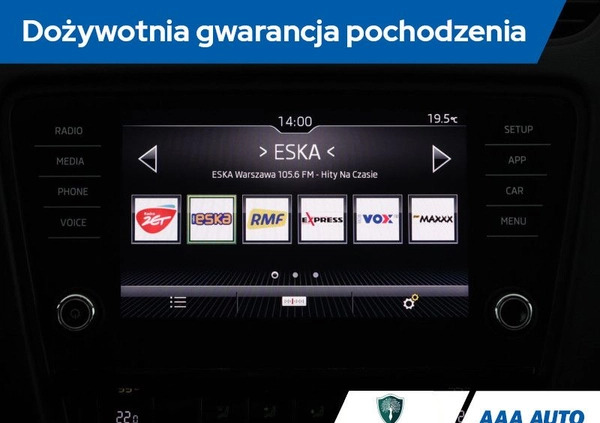 Skoda Octavia cena 52501 przebieg: 198290, rok produkcji 2018 z Ostroróg małe 211